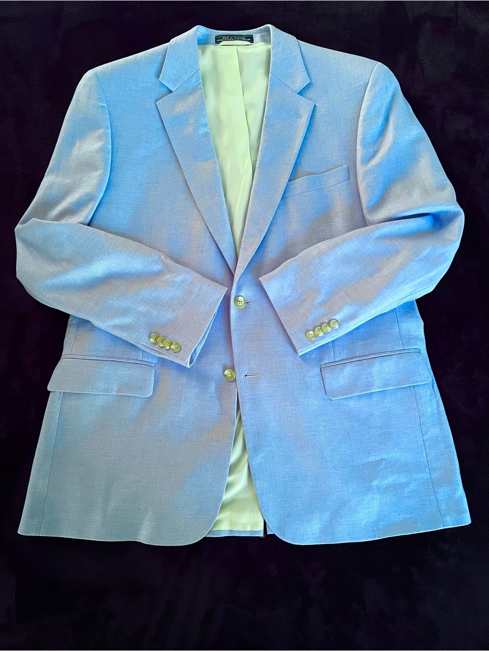 Wool, Bamboo & Silk Light Blue Blazer